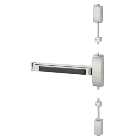 Sargent Grade 1 Surface Vertical Rod Exit Device, Wide Stile Pushpad, 32-in Device, 120-in Door Height, Exit 56-8710E LHR 32D